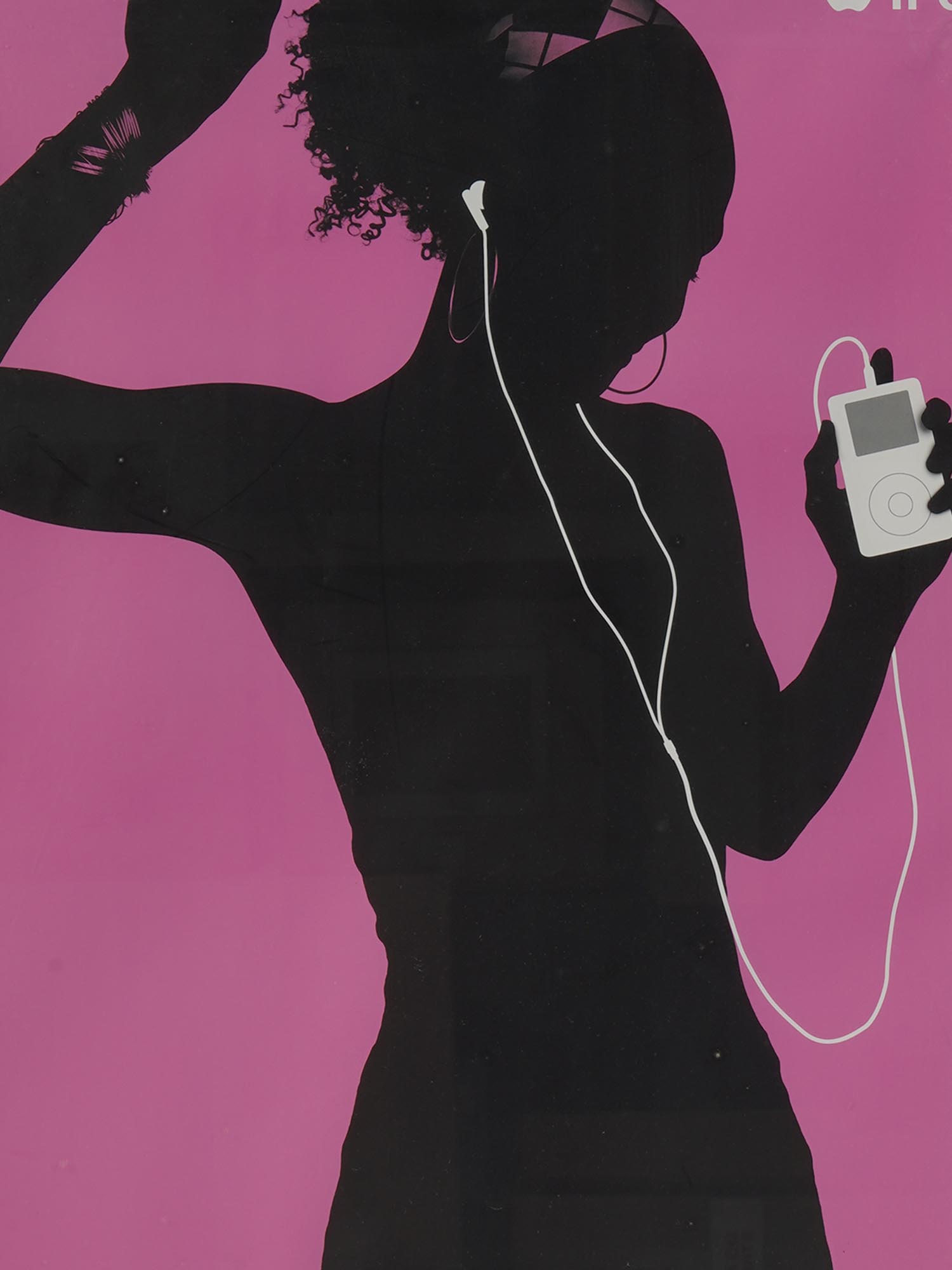 APPLE IPOD PINK POSTER DESIGNED BY M. DARIUS PIC-1